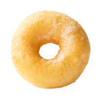 top visie van single heerlijk kaneel suiker mini donuts geïsoleerd met knipsel pad in PNG het dossier formaat donuts met suiker bestrooi