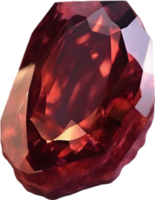 ai generado granate piedra, vistoso piedra preciosa clipart. png