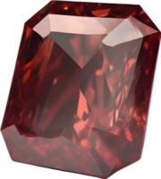 ai generado granate piedra, vistoso piedra preciosa clipart. png