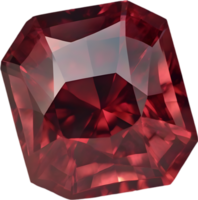 AI generated Garnet stone, colorful gemstone clipart. png