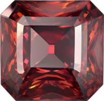 AI generated Garnet stone, colorful gemstone clipart. png