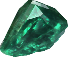 AI generated Emerald stone, colorful gemstone clipart. png