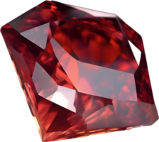 AI generated Garnet stone, colorful gemstone clipart. png