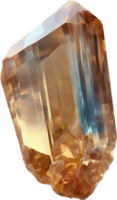 AI generated Topaz stone, colorful gemstone clipart. png