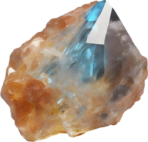 ai generado topacio piedra, vistoso piedra preciosa clipart. png