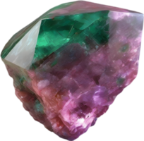 AI generated Emerald stone, colorful gemstone clipart. png