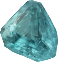 ai generado aguamarina piedra, vistoso piedra preciosa clipart. png