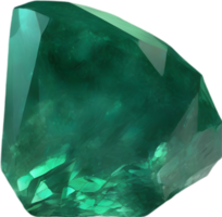 AI generated Emerald stone, colorful gemstone clipart. png