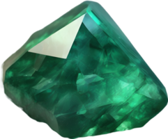 AI generated Emerald stone, colorful gemstone clipart. png