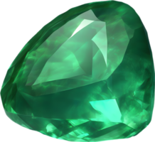 AI generated Emerald stone, colorful gemstone clipart. png