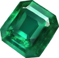 AI generated Emerald stone, colorful gemstone clipart. png