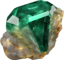 ai generato Smeraldo calcolo, colorato pietra preziosa clipart. png