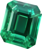 AI generated Emerald stone, colorful gemstone clipart. png