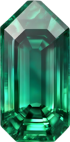 AI generated Emerald stone, colorful gemstone clipart. png