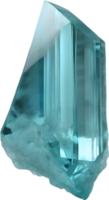 AI generated Aquamarine stone, colorful gemstone clipart. png