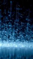 langzaam beweging schot van regen vallend in een plas. video