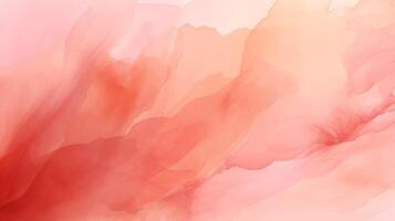 AI generated Peach Watercolor Texture Pattern Background photo