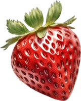 AI generated Watercolor painting of Strawberry. png