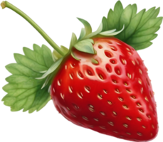 AI generated Watercolor painting of Strawberry. png