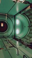 dark space ship futuristic interior video