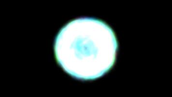 une embrasé bleu orbe dans le foncé video