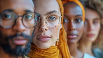 AI generated Group of People Sitting in Circle photo