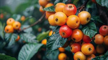 AI generated Tree Filled With Ripe Oranges photo