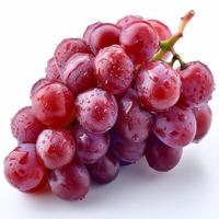 AI generated Fresh Grapes Covered in Water Droplets photo