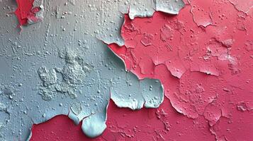 AI generated Close Up of a Red and Gray Wall photo