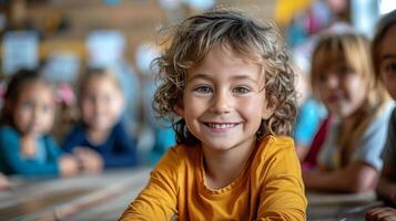 AI generated Group of Little Girls Sitting Together photo