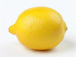 AI generated a lemon on a white background photo