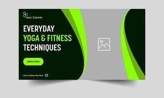 Daily exercise routine advice and techniques techniques for an exercise regimen easily customizable vector EPS 10 file format for creating thumbnail banners and cover design