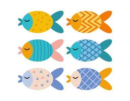 Cute fish seamless pattern for kiddos wallpaper,wrapping, or fabric vector