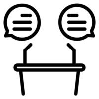 pedestal line icon vector