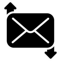 send glyph icon vector