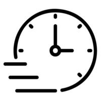 timer line icon vector