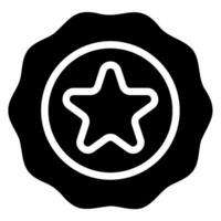 star glyph icon vector