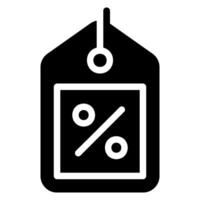 sale glyph icon vector