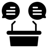 pedestal glyph icon vector