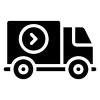 delivery truck glyph icon vector