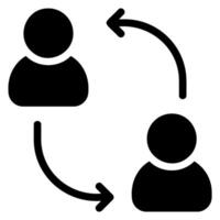 reference glyph icon vector