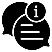 discussion glyph icon vector