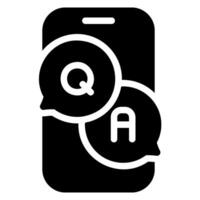 smartphone glyph icon vector