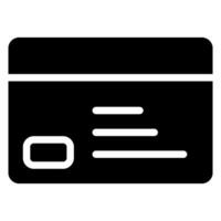 credit card glyph icon vector