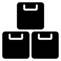 boxes glyph icon vector