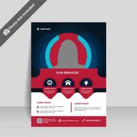 Corporate business flyer design digital marketing agency premium vector