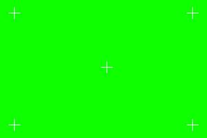 Green screen chroma key background, viewfinder camera frame, video film screen template, overlay. Cinema display with grid. Vector illustration