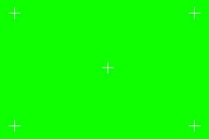 Green screen chroma key background, viewfinder camera frame, video film screen template, overlay. Cinema display with grid. Vector illustration