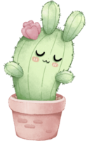 Cactus rabbit cactus in pot easter bunny rabbit and Earth day png