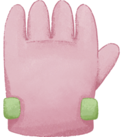 rosa handske trädgårdsarbete handskar png